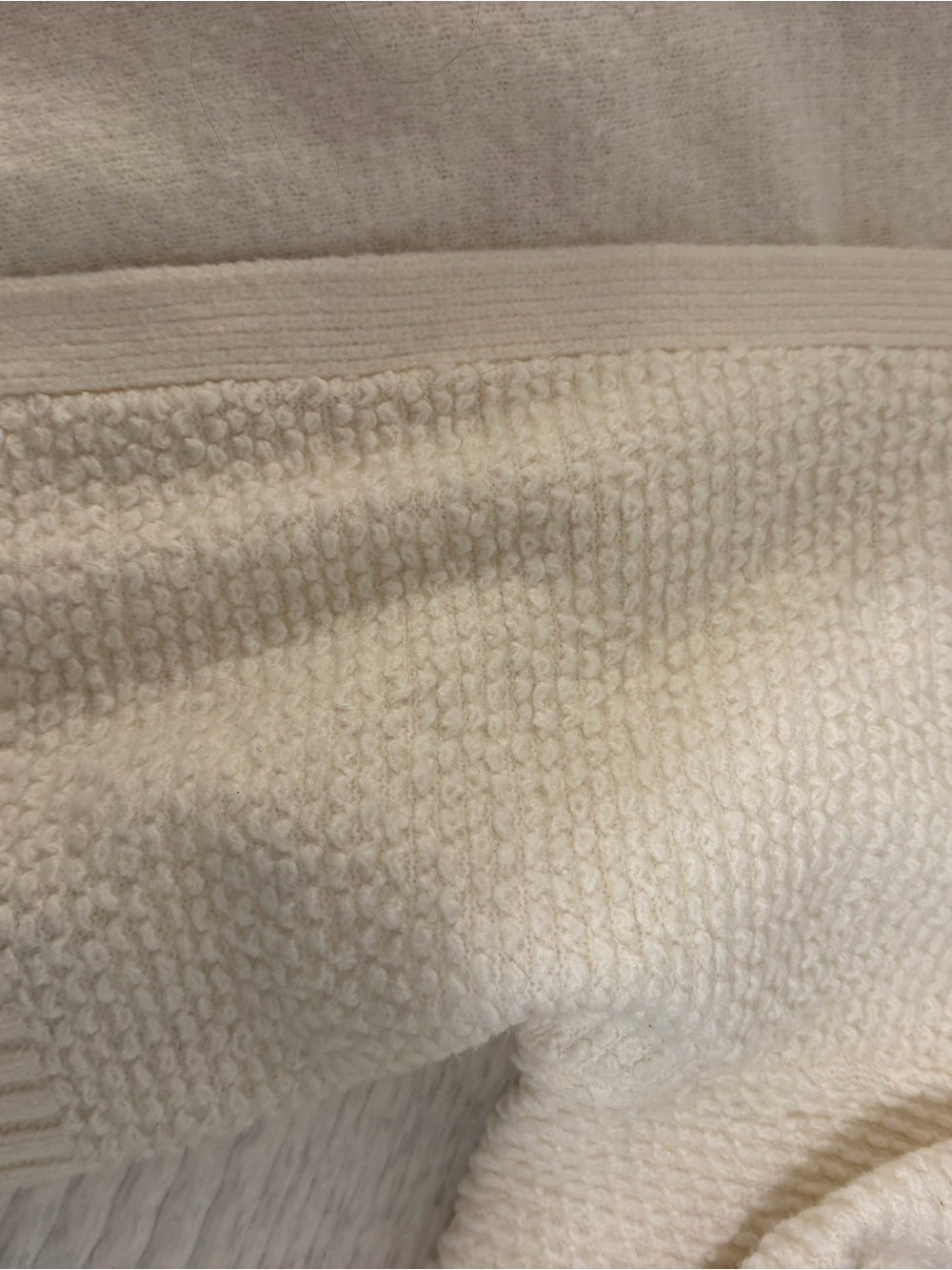 Abercrombie & Fitch Cream Open-Front Cropped Cardigan - Picture 3 of 3